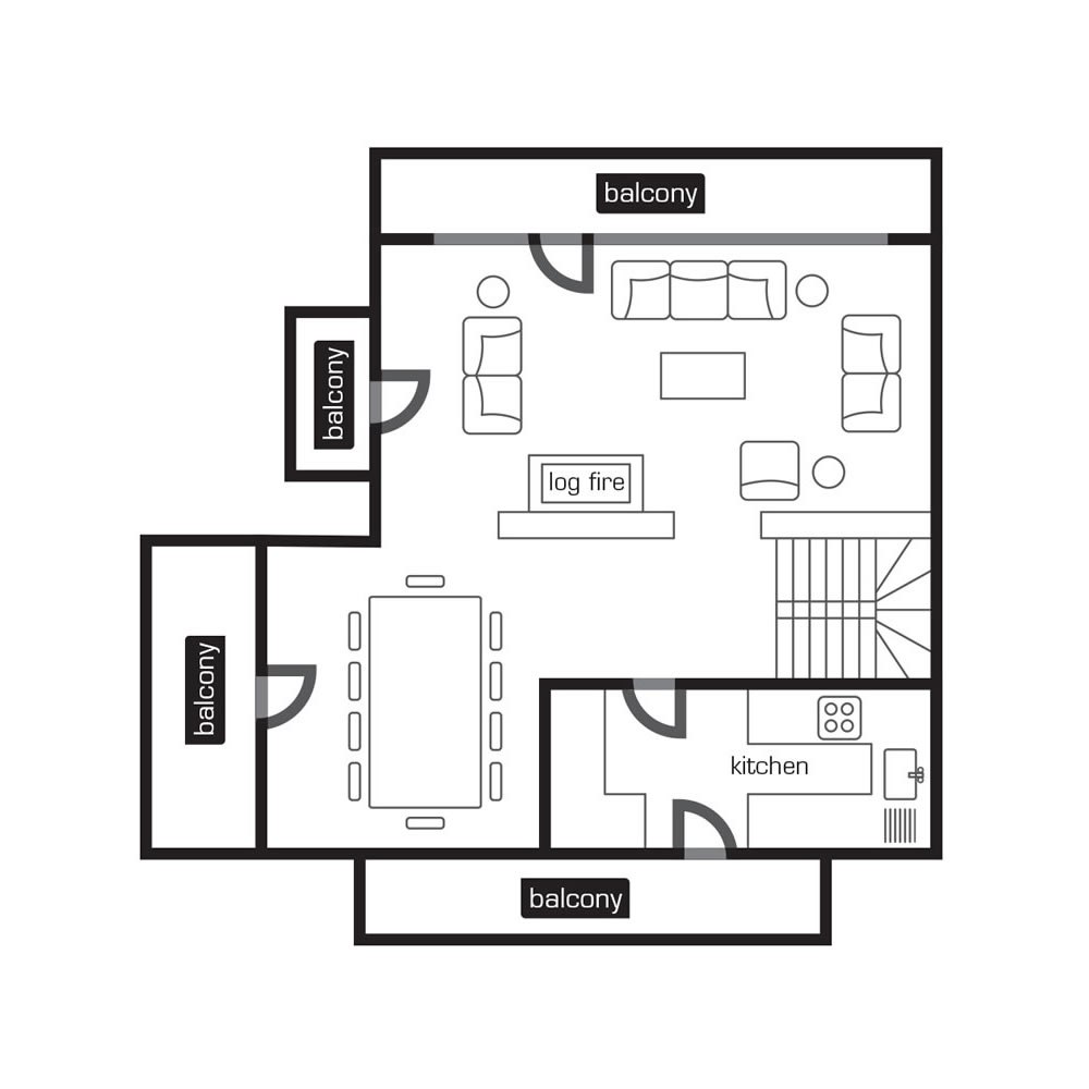 Chalet Pleroma La Tania Floor Plan 1